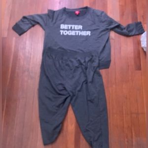 Family PJs Set, Gray, XL